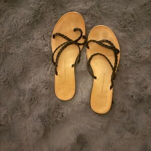 Dolce Vita Women's Tan and Black Sandals - size 7.5